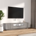 2-Daļīgs Tv Skapīšu Komplekts, Led, Pelēks, Inženierijas Koks Vidaxl