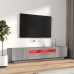 2-Daļīgs Tv Skapīšu Komplekts, Led, Pelēks, Inženierijas Koks Vidaxl