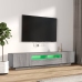 2-Daļīgs Tv Skapīšu Komplekts, Led, Pelēks, Inženierijas Koks Vidaxl