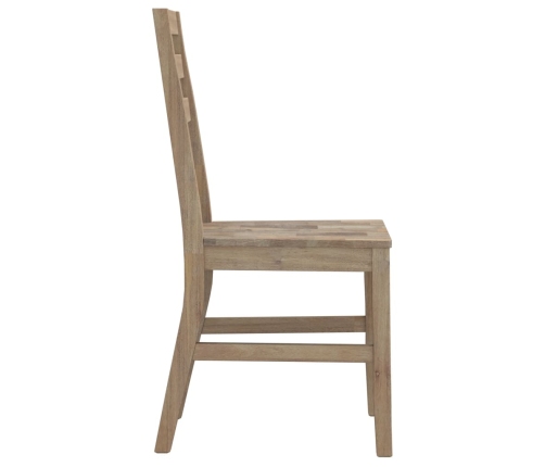 vidaXL virtuves krēsli, 8 gab., akācijas masīvkoks