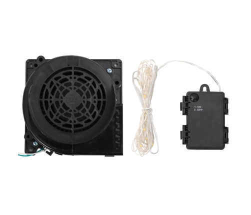 vidaXL piepūšams sniegavīrs, LED, 370 cm