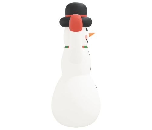 vidaXL piepūšams sniegavīrs, LED, 455 cm