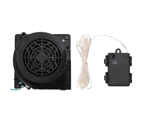 vidaXL piepūšams sniegavīrs, LED, 455 cm