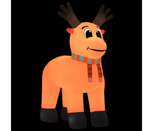 vidaXL piepūšams Ziemassvētku briedis, LED, 500 cm