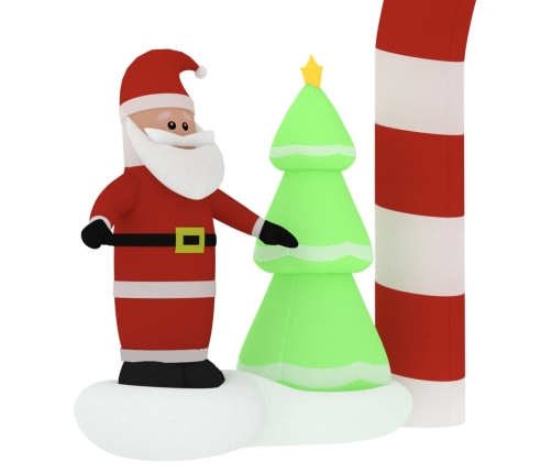 vidaXL piepūšama Ziemassvētku arka, LED, 260 cm