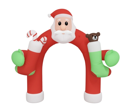 vidaXL piepūšama Ziemassvētku arka, LED, 320 cm