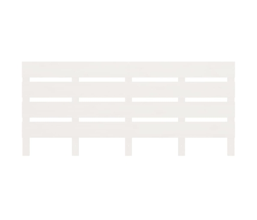 vidaXL gulta bez matrača, balts, 140x200 cm, priedes masīvkoks