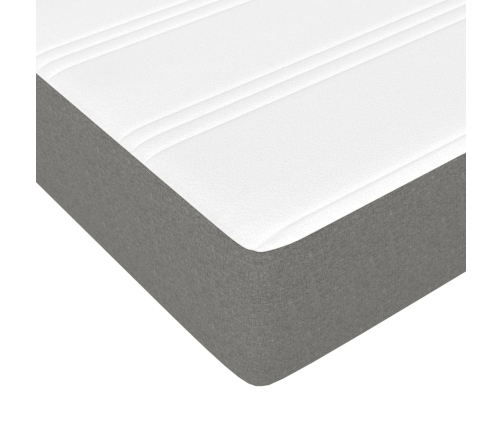 vidaXL kabatu atsperu matracis, tumši pelēks, 180x200x20 cm, audums