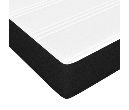 vidaXL kabatu atsperu matracis, melns, 180x200x20 cm, audums