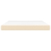 vidaXL kabatu atsperu matracis, krēmkrāsas, 180x200x20 cm, audums