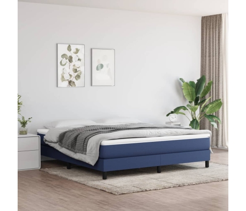 vidaXL kabatu atsperu matracis, zils, 180x200x20 cm, audums