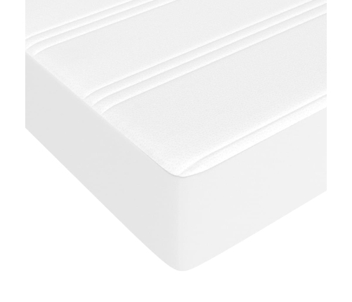 vidaXL kabatu atsperu matracis, balts, 180x200x20 cm, mākslīgā āda