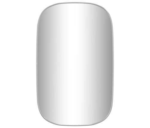 vidaXL sienas spogulis, sudraba krāsā, 80x50 cm