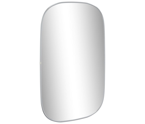 vidaXL sienas spogulis, sudraba krāsā, 80x50 cm