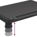 vidaXL monitora paliktnis, melns, 38x24x10,5 cm