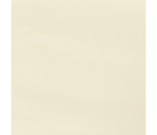 vidaXL gultas rāmis, krēmkrāsas, 90x190 cm, mākslīgā āda