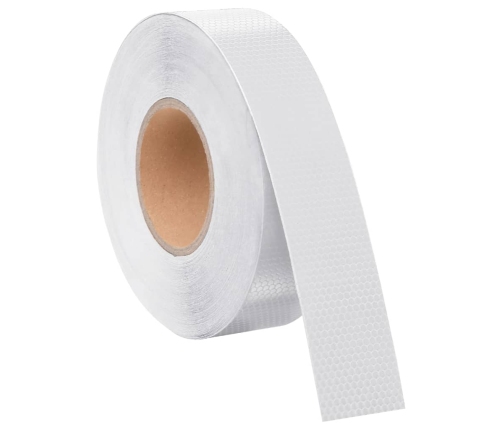 vidaXL atstarojoša līmlente, balta, 5 cmx50 m, PVC