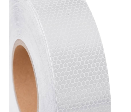 vidaXL atstarojoša līmlente, balta, 5 cmx50 m, PVC