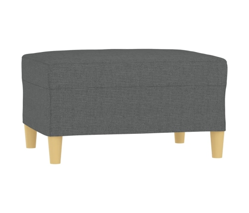 vidaXL kājsoliņš, 70x55x41 cm, tumši pelēks audums