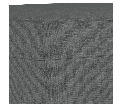 vidaXL kājsoliņš, 70x55x41 cm, tumši pelēks audums