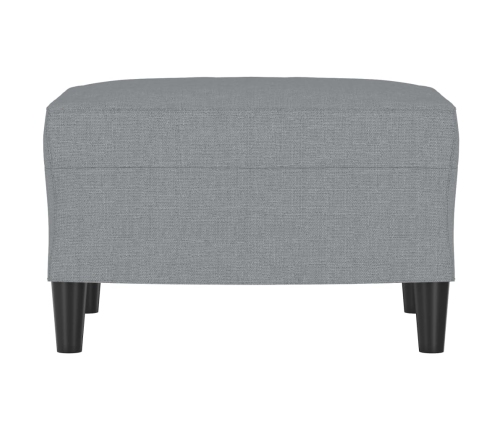 vidaXL kājsoliņš, 60x50x41 cm, gaiši pelēks audums