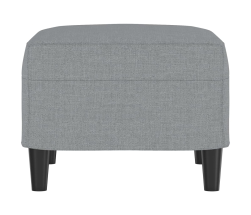 vidaXL kājsoliņš, 60x50x41 cm, gaiši pelēks audums