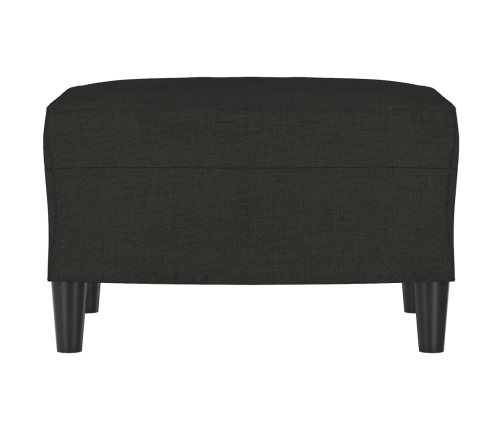 vidaXL kājsoliņš, 60x50x41 cm, melns audums