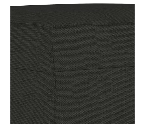 vidaXL kājsoliņš, 60x50x41 cm, melns audums