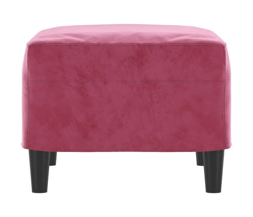 vidaXL kājsoliņš, 60x50x41 cm, vīnsarkans samts