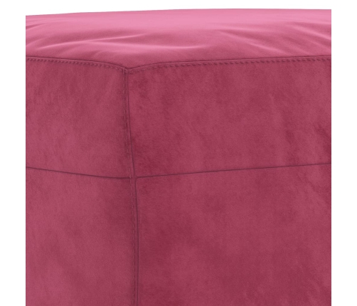 vidaXL kājsoliņš, 60x50x41 cm, vīnsarkans samts