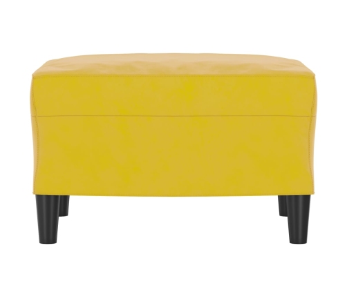 vidaXL kājsoliņš, 60x50x41 cm, dzeltens samts