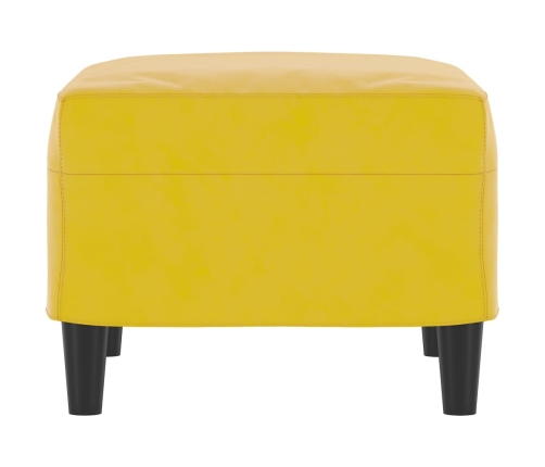 vidaXL kājsoliņš, 60x50x41 cm, dzeltens samts