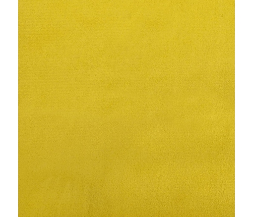 vidaXL kājsoliņš, 60x50x41 cm, dzeltens samts