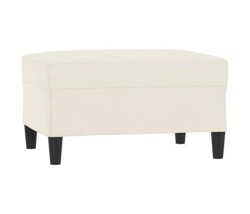 vidaXL kājsoliņš, 70x55x41 cm, krēmkrāsas samts