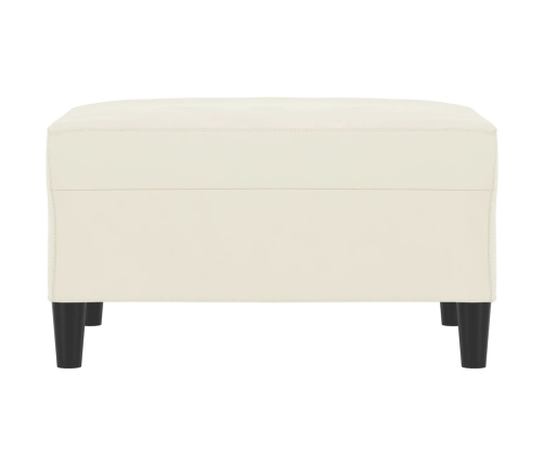 vidaXL kājsoliņš, 70x55x41 cm, krēmkrāsas samts