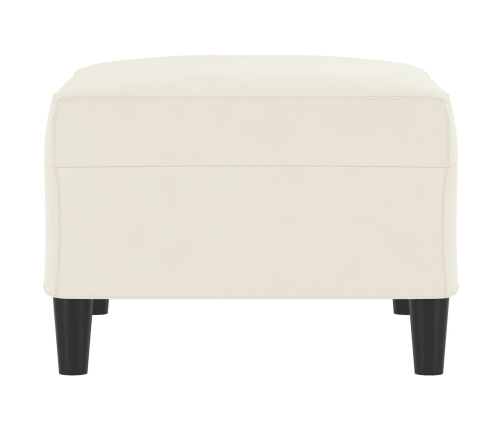 vidaXL kājsoliņš, 70x55x41 cm, krēmkrāsas samts