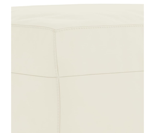 vidaXL kājsoliņš, 70x55x41 cm, krēmkrāsas samts