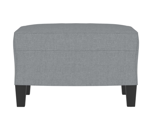 vidaXL kājsoliņš, 60x50x41 cm, gaiši pelēks audums