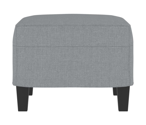 vidaXL kājsoliņš, 60x50x41 cm, gaiši pelēks audums