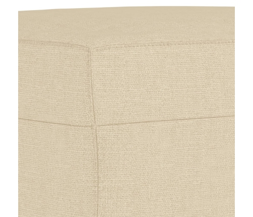 vidaXL kājsoliņš, 60x50x41 cm, krēmkrāsas audums