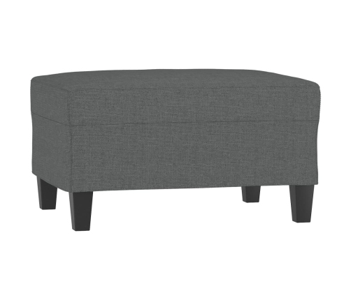 vidaXL kājsoliņš, 70x55x41 cm, tumši pelēks audums