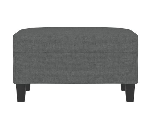 vidaXL kājsoliņš, 70x55x41 cm, tumši pelēks audums