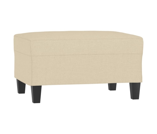 vidaXL kājsoliņš, 70x55x41 cm, krēmkrāsas audums