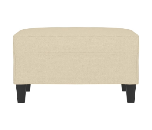 vidaXL kājsoliņš, 70x55x41 cm, krēmkrāsas audums