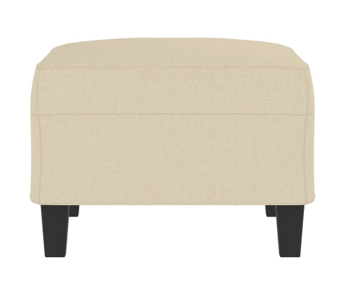 vidaXL kājsoliņš, 70x55x41 cm, krēmkrāsas audums