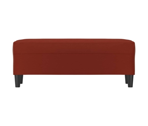 vidaXL sols, 100x35x41 cm, vīnsarkana mākslīgā āda