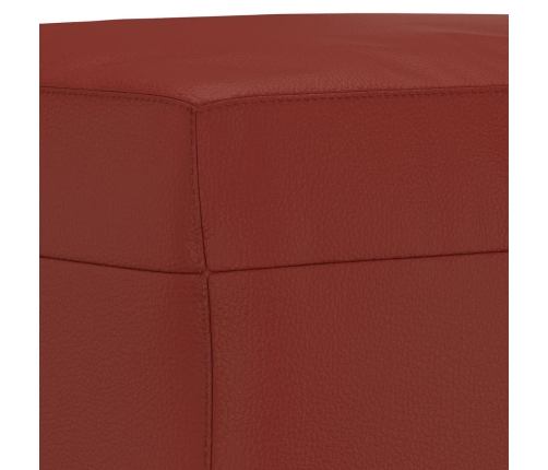 vidaXL sols, 100x35x41 cm, vīnsarkana mākslīgā āda