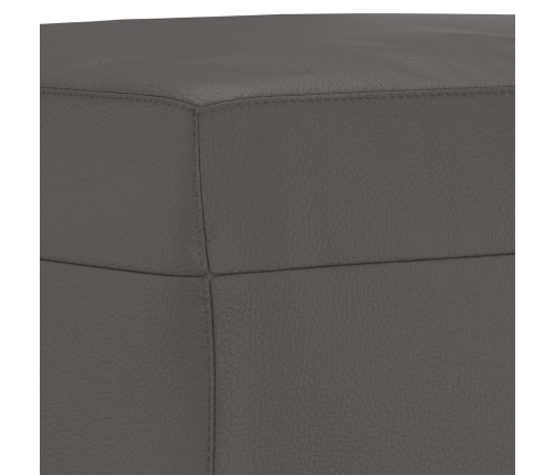 vidaXL sols, pelēks, 70x35x41 cm, mākslīgā āda