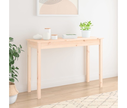 vidaXL konsoles galdiņš, 110x40x75 cm, priedes masīvkoks