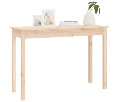 vidaXL konsoles galdiņš, 110x40x75 cm, priedes masīvkoks